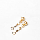 Graded South Sea Shell Huggie Earrings
