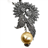 Vintage Marcasite & SouthSea Pearl_closer look