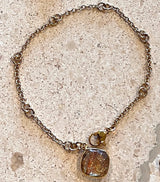 Double Ring Chain Bracelet 1_ shown Marble