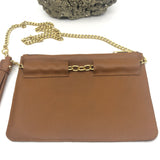 Nat.Brass Tassel Belt & Bag_Caramel_back view