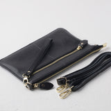 Crossbody Clutch_black tumbled leather