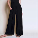 Black Bamboo Maxi Palazzo