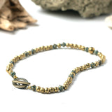 Druse 3 Necklace-Ant.Brass