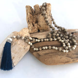 Mala Mala Tribe 1 Necklace_conch shell_silk tassel
