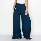 Bamboo Palazzo Pant/Navy