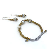 Peace Tribe Earrings and Bracelet