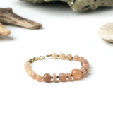 Sunstone Bracelet_14kgf clasp_closer look