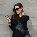 tassel belt bag black/nickel