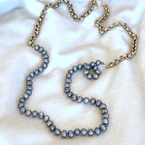Double Take Rolo Necklace_34" half pearls half chain