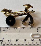 Vin. Rickshaw Pin shown with Ruler 