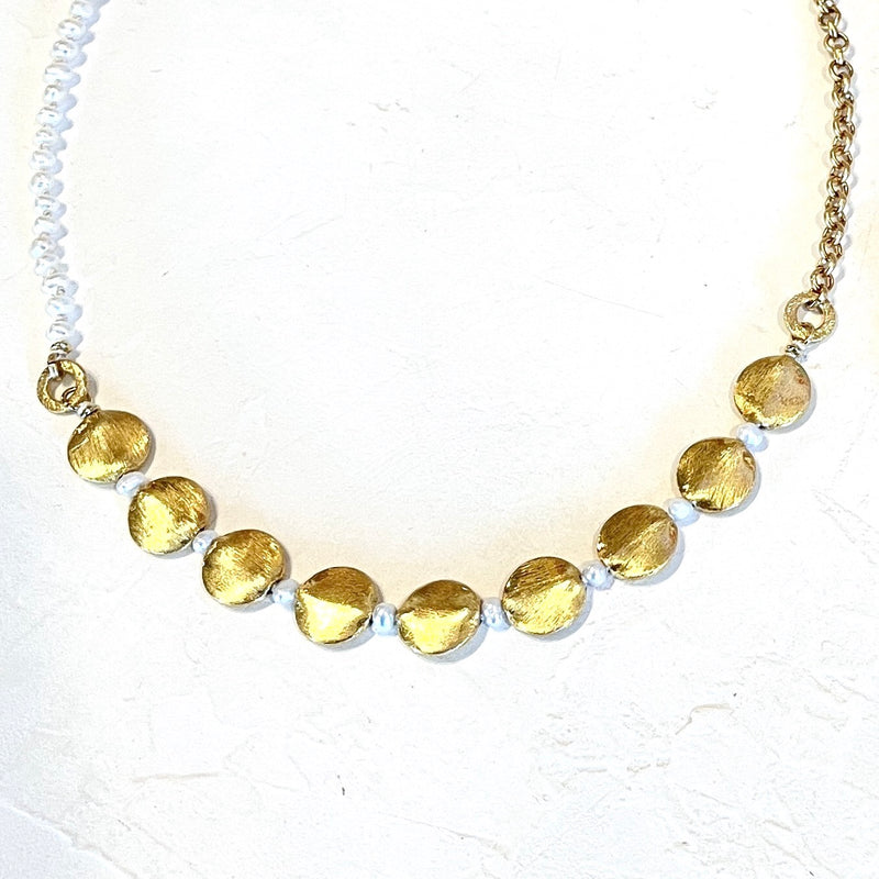 Pearl & Vermeil Necklace_closer look