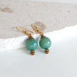 Top grade green Jade earrings