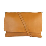 Vera Messenger Bag_Ochre Pebbled Leather