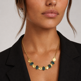Raw Emerald & Vermeil Necklace