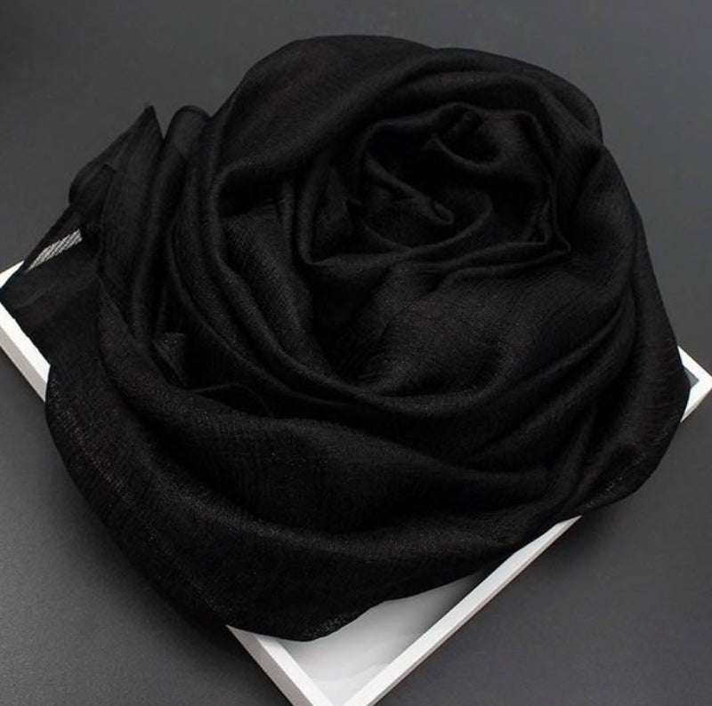 Crinkle Silk Scarf