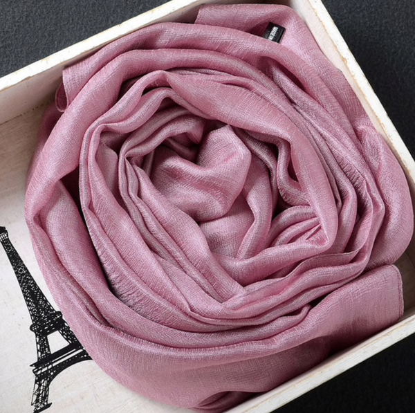 Crinkle Silk Scarf
