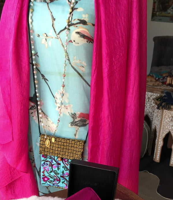 Crinkle Silk Scarf