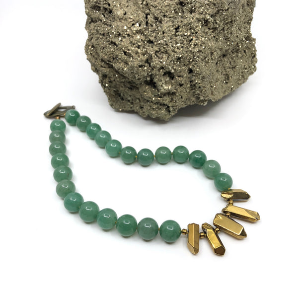 Green with Jade Necklace_full view