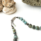 Tribal Necklace_African Turquoise_clasp detail