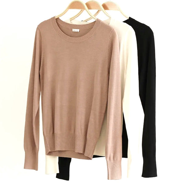 Bamboo Classic Sweater_3 colors
