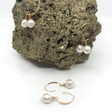 14k gold filled ear hooks with Boulder Pearls- 3  colors