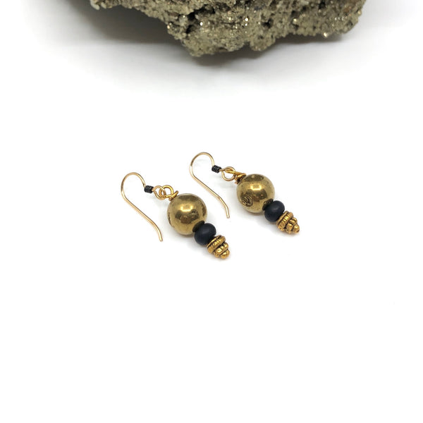 Druse 5 Earrings-Gold Filled Ear Hooks