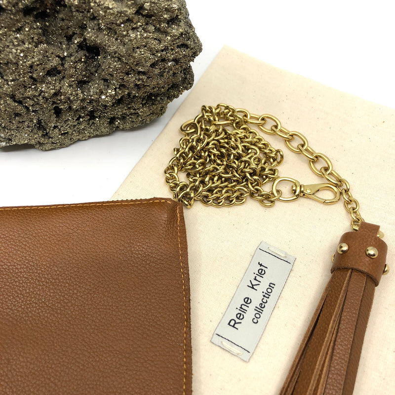 Nat.Brass Tassel Belt & Bag_Caramel_dust bag